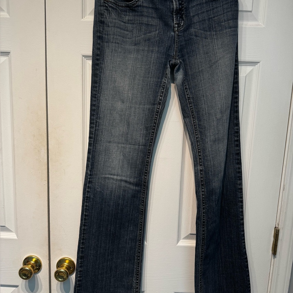 Refuge Low Rise Blue Boot Cut Jeans